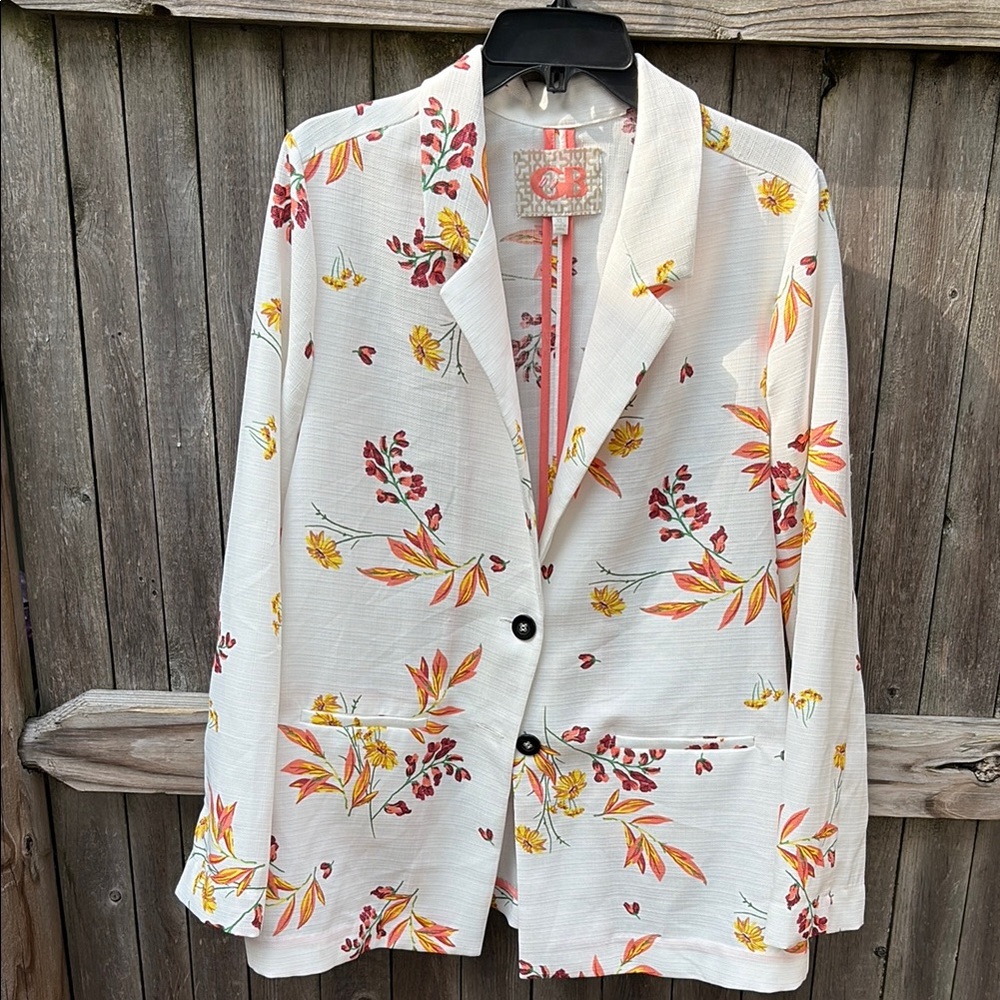 GB XL floral light blazer!!